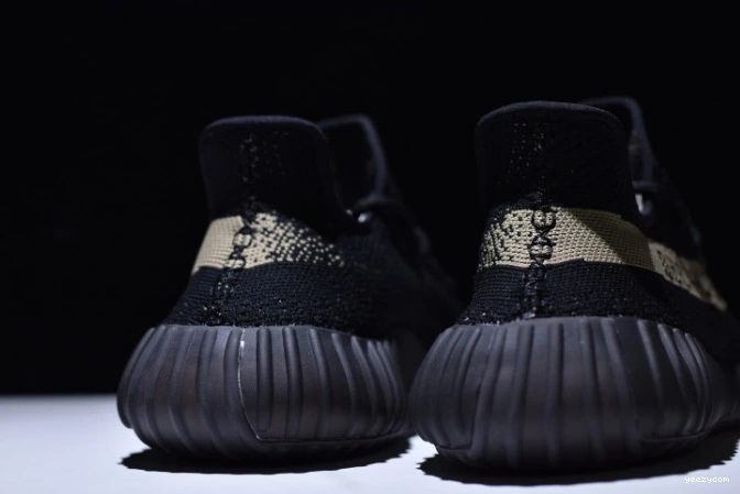BY9611 Adidas Black Boost 350 V2 Green Core Yeezy 0801